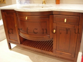 Мебель для ванной из массива вишни - artcnc.ru