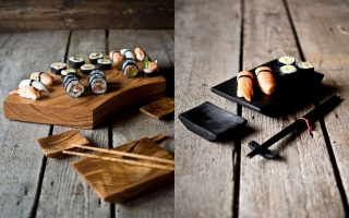 Посуда для суши из дерева - artcnc.ru